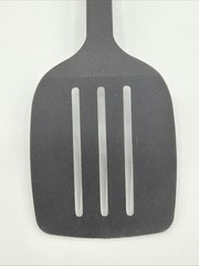 Unbranded Mini Slotted Flipper Spatula Nylon Kitchen Utensil Black