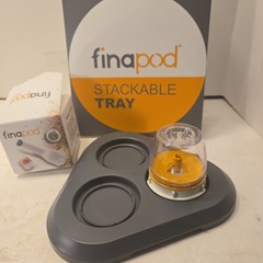 FinaMill Electric Spice Grinder w/ 3 FinaPod Refillable And Stackable Tray NEW