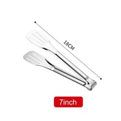 2 Pack Kitchen Tongs Stainless Steel Locking Food Tongs Kitchen Clamps 7 & 12in