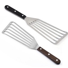 Miu France Small and Large Steel Fish Spatula Slotted Stainless Turner
