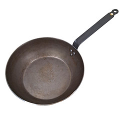 De Buyer Mineral B Round Carbon Steel 11″ Fry Pan Naturally Nonstick Oven safe