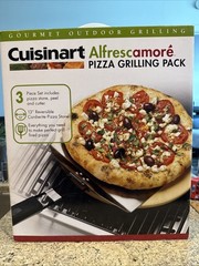 Cuisinart Alfrescamore Pizza Grilling Pack – stone peel cutter new