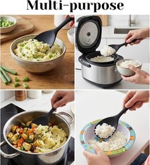 Non-Stick Heat-Resistant Silicone Rice Spoon Easy to Clean Rice Paddle Spoon USA