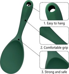 Non-Stick Heat-Resistant Silicone Rice Spoon Easy to Clean Rice Paddle Spoon USA