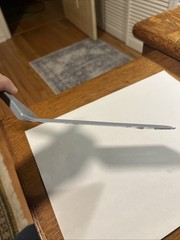 VTG Unbranded Foley-like 2 Slot Nylon Spatula Blue/Gray Slant Edge Angled Prop