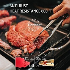 Set of 3 Tong For Cooking Heat Resistant 600Degrees Stainless Steel Kitchen Tong