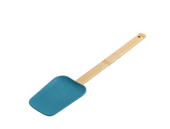 9 Piece Bamboo Kitchen Utensil Set Blue Cooking Gadgets Collection