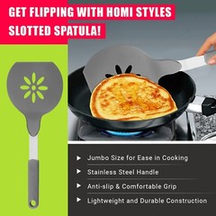 Jumbo Nylon Spatula, Non-Stick, and Dishwasher Safe-Ideal for Cooking – Grey