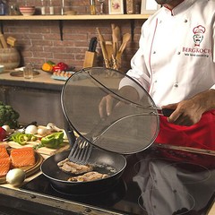 11.5” Splatter Screen for Frying Pan,Stainless Steel Grease Guard Shield