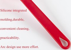 4.8″ Solid Red Food Grade Silicone Spider Skimmer Ladle Kitchen Pasta Strainer