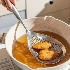 1pc Heavy-duty Stainless Skimmer – Frying & Cooking Strainer Spoon for Kitchen