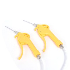 Electric Double Pump Gun Meat Saline Syringe Meat Processor Injector 10 Needles