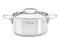 De Buyer Affinity Stainless Steel Roast Pot with Lid 20cm Pot DB3742-20