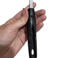 Vintage Unbranded Nylon Short 3 Slotted Spatula Turner Flipper 10” Black