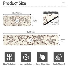 Kitchen Faucet Absorbing Mat Sink Splash Guard Behind Faucet Drip Catcher for…