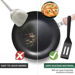 2 Pack Silicone Small Spatula for Non Stick Cookware Kitchen Cooking Baking USA