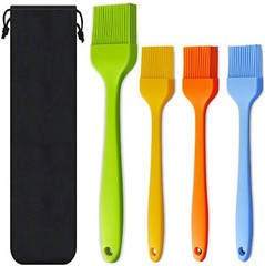 2/3/4/5 PCS 10.2″+8.2″ Silicone Basting Pastry Barbecue oil Brush BBQ Kitchen