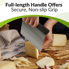 Stainless Steel Bench Scraper with Non-Slip Grip – Perfect for Pastry and Dough