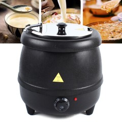10L Stainless Steel Pot Electric Commercial Soup Kettle Jug Mulled Wine Warmer