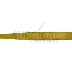 BBQ Kitchen Cooking Tweezers Tongs 12″ Extra-Long Stainless with Round Tip Gold