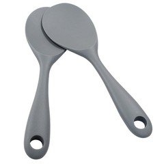 2PCS Silicone Rice Paddle, Non Stick Rice Spoon Scooper, Heat Resista.