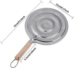 Cast Iron Heat Diffuser Plate 21cm for Electric Gas Stove