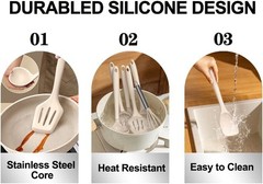22PCS Silicone Cooking Utensils Set Heat Resistant Kitchen Tools $1.14 / count