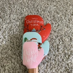 CWC Cook With Color3 piece Spatula Set Christmas Red Deer