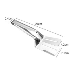 Stainless Steel Steak Clamp Food Bread Meat BBQ Clip Tongs Kitchen Cooking Tool