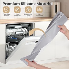 Protector antisalpicaduras para fregadero con ventosas, agua de silicona