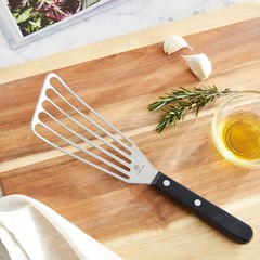 WÜSTHOF Gourmet 6.5″ Offset Slotted Spatula,Silver/Black 6.5-in., Silver/Black