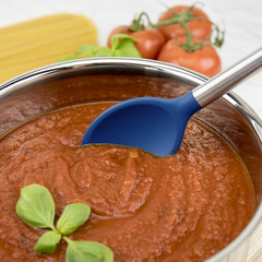 Silicone Cooking Utensil Set of 6 Stainless Steel Handle Ladle Slotted