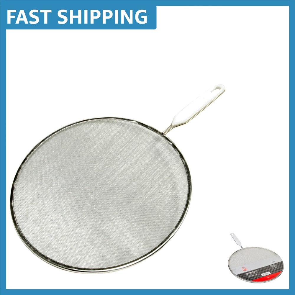 Sleek 10 Inch Stainless Steel Splatter Screen – Protect Your Kitchen Space