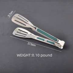 Stainless Steel Steak Clamp Food Bread Meat BBQ Clip Tongs Kitchen Cooking Tool