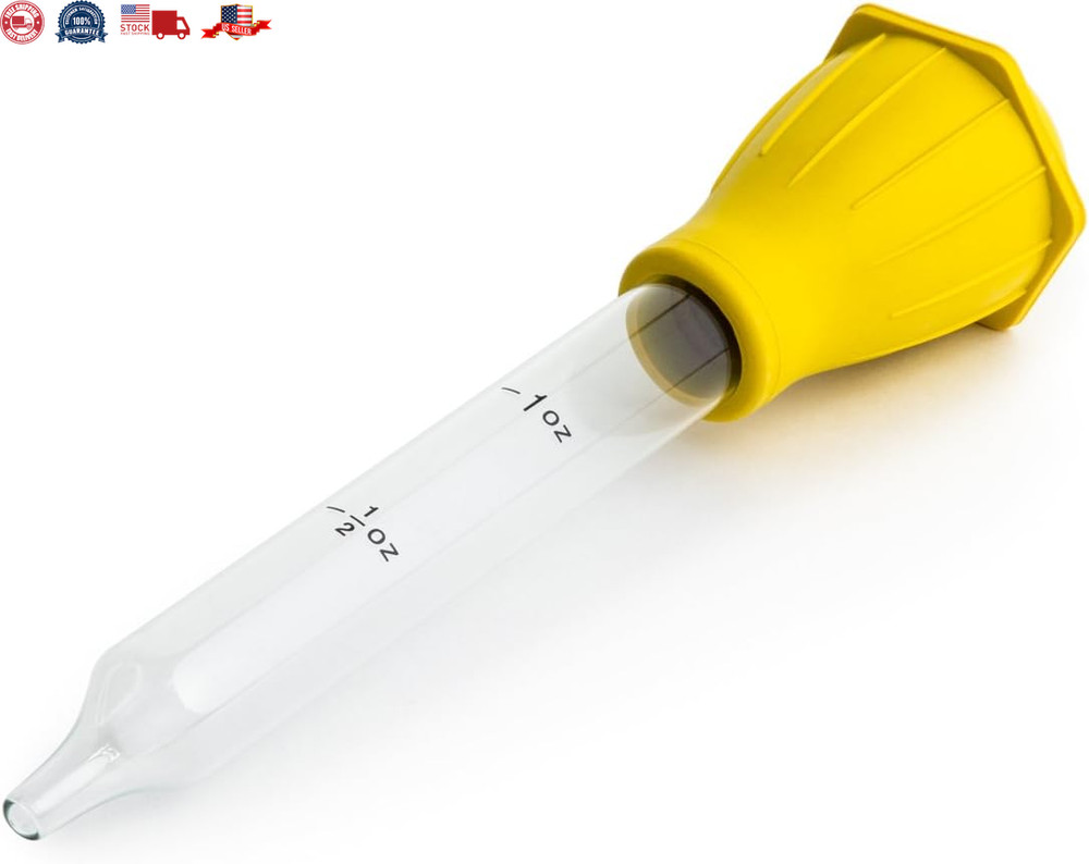 Turkey Baster Heat Resistant Glass Baster One Size Dishwasher Safe Hand Wash