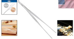 12 Inch Stainless Steel Tongs BBQ Kitchen Cookware Food Serving Utensil
