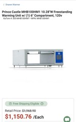 prince castle heating/warming unit- brand new never used