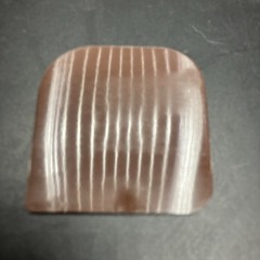 Pampered Chef Pan Scraper Brown Nylon Plastic, USA, 2.25 x 2.25 Inches