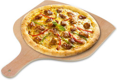 2 Pack Wooden Pizza Peel, 12 Inch Large Pizza Paddle Set for Oven, Stone, Pan or