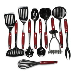 Red Jumbo Nylon Turner 12 Inch Heat Resistant 450F Dishwasher Safe Spatula