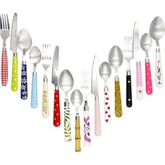 Mosaic Utensil Set 16 Piece Stainless Steel Dishwasher Safe Casual Dining Gift