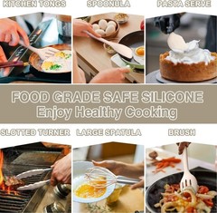 22PCS Silicone Cooking Utensils Set Heat Resistant Kitchen Tools $1.14 / count