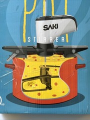 Saki 2 Speed Adjustable Automatic Electric Hands Free Cooking Pot Stirrer