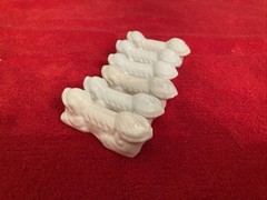 Chop Stick rests set of 6 Chinese Lions (Foo Dogs)
