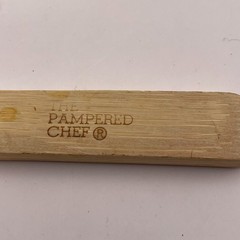 Pampered Chef Spoon Bamboo Wooden Kitchen Tools Mixing Cooking Baking 12″ Round