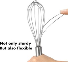 304 Stainless Steel Whisk Set – Dishwasher Safe, 3 Sizes for Every Kitchen Task