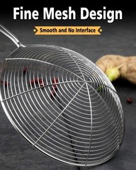 Dishwasher-Safe Stainless Steel Spider Strainer Set – 3 Sizes for Easy Food Prep