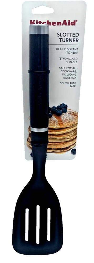 KitchenAid Slotted Turner Strong Durable Heat Resistant Dishwasher Safe New