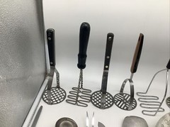 28 Metal + Plastic Wooden Stainless Kitchen Utensils Tools Fork Knife Mashers ++
