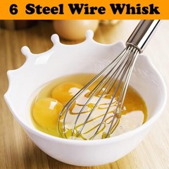 3 Pcs Stainless Steel Whisk Kitchen Utensil Wisk For Blending and Stirring New